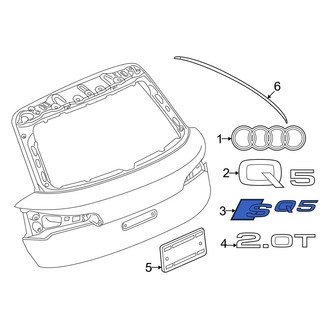 Audi OE - Rear Hatch Emblem
