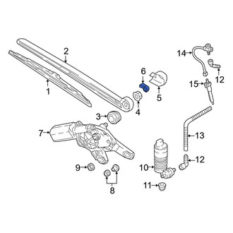 Audi OE - Rear Back Glass Washer Nozzle
