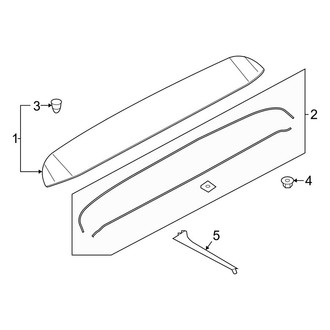 Audi OE - Lift Gate - Spoiler (Premium / Premium Plus / Prestige)