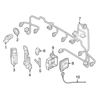 Audi OE - Rear Bumper - Electrical Components