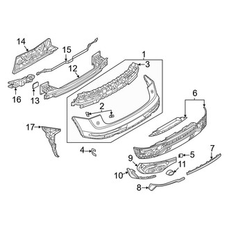 Audi OE - Rear Bumper - Bumper & Components (Premium / Premium Plus / Prestige)