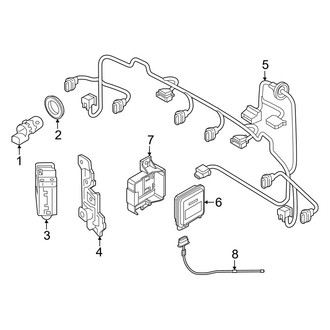 Audi OE - Rear Bumper - Electrical Components