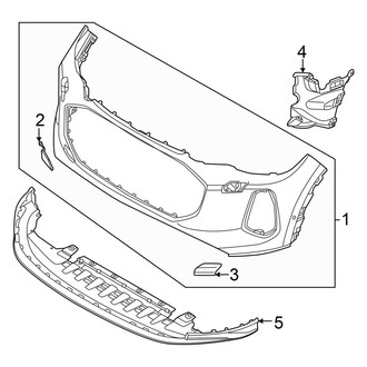 Audi OE - Front Bumper & Grille - Bumper & Components (Cover and Components), (GUB Body Code)