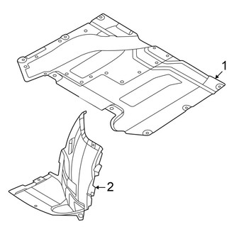 Audi OE - Radiator Support - Splash Shields (Premium / Premium Plus / Prestige)