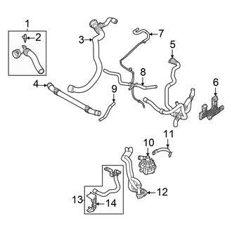 Audi OE - Cooling - Hoses & Lines (Front), (GUB Body Code)