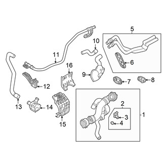 Audi OE - Cooling - Hoses & Lines (Heater Hoses), (GUB Body Code)