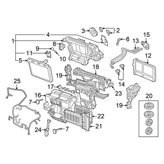 Audi OE - Air Conditioner & Heater - Evaporator & Heater Components (GUB Body Code)
