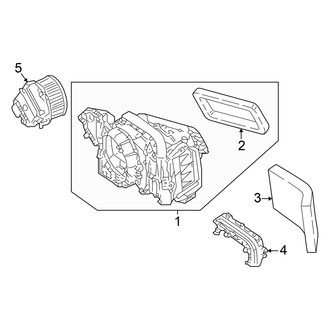 Audi OE - Air Conditioner & Heater - Blower Motor & Fan (GUB Body Code)
