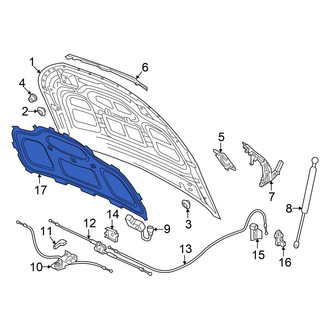 Audi OE - Front Hood Insulation Pad
