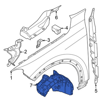 Audi OE - Front Left Fender Splash Shield