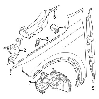 Audi OE - Fender & Components (GUB Body Code)