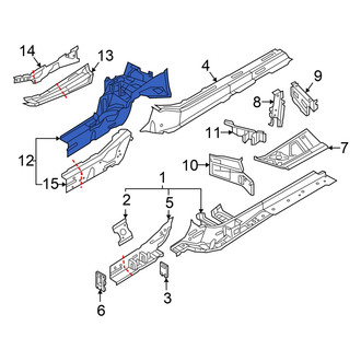 Audi OE - Front Left Fender Apron Assembly