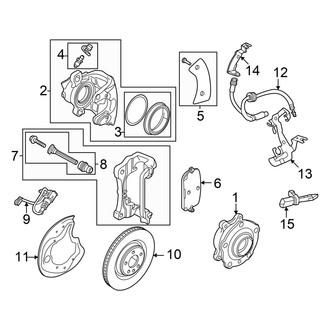 Audi OE - Front Suspension - Brake Components (GUB Body Code)