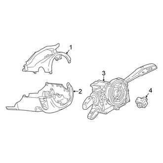 Audi OE - Steering Column - Shroud, Switches & Levers (GUB Body Code)
