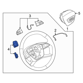 Audi OE - Lower Steering Wheel Trim