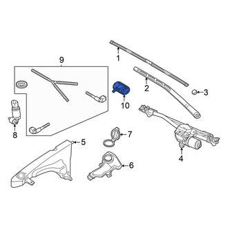 Audi OE - Front Left Windshield Washer Nozzle