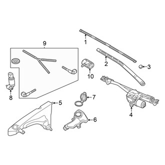 Audi OE - Windshield - Wiper & Washer Components (Premium / Premium Plus / Prestige GUB Body Code)
