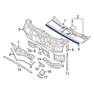 Audi OE - Cowl Cover Seal