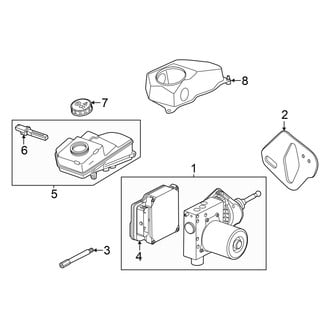 Audi OE - Cowl - Components on Dash Panel (GUB Body Code)