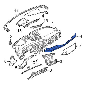 Audi OE - Right Center Instrument Panel Trim Panel