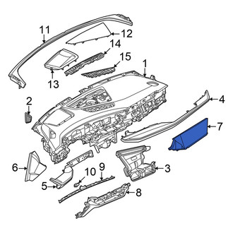 Audi OE - Right Lower Instrument Panel Trim Panel