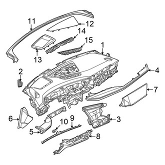 Audi OE - Instrument Panel (Covers and Panels), (GUB Body Code)