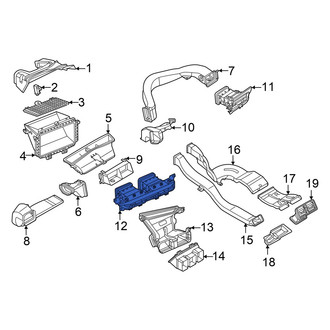 Audi OE - Front Center Dashboard Air Vent