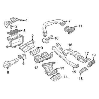 Audi OE - Instrument Panel - Ducts (GUB Body Code)