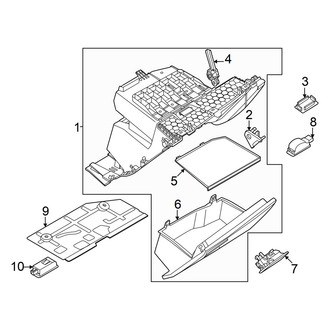 Audi OE - Instrument Panel - Glove Box (GUB Body Code)