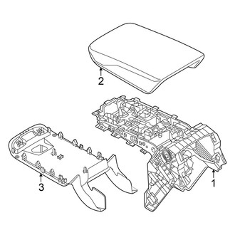 Audi OE - Console (Armrest and Components), (GUB Body Code)