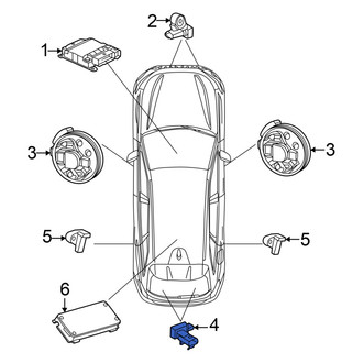 Audi OE - Rear Air Bag Impact Sensor