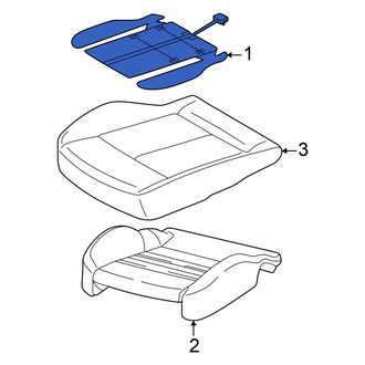 Audi OE - Front Left Lower Seat Heater Pad