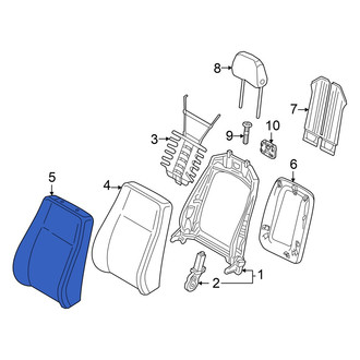 Audi OE - Front Right Seat Back Cushion Cover