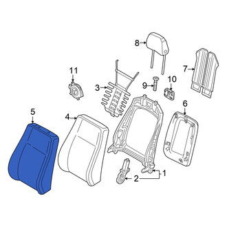 Audi OE - Front Left Seat Back Cushion Cover