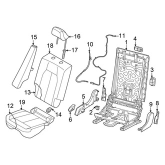 Audi OE - Seats & Tracks - Rear Seat Components (40% Side)