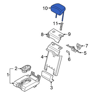 Audi OE - Rear Center Headrest