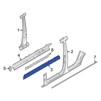Audi OE - Right Rocker Panel Reinforcement