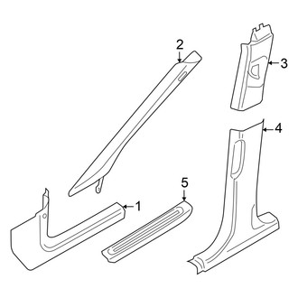 Audi OE - Pillars, Rocker & Floor - Interior Trim (Premium / Premium Plus / Prestige)