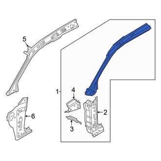 Audi OE - Front Left Body A-Pillar Reinforcement