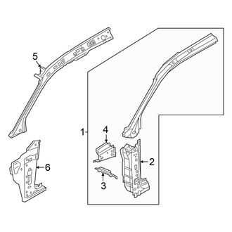 Audi OE - Pillars, Rocker & Floor - Hinge Pillar