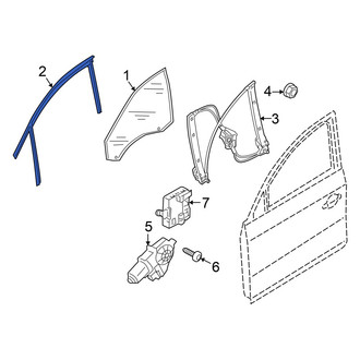 Audi OE - Front Left Window Channel