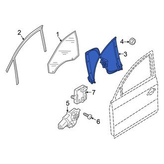Audi OE - Front Left Window Regulator