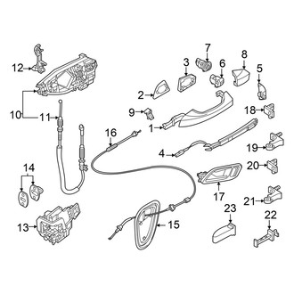 Audi OE - Front Door - Lock & Hardware (GUB Body Code)