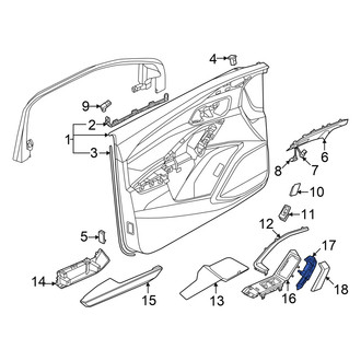 Audi OE - Front Left Interior Door Pull Handle