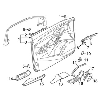 Audi OE - Front Door - Interior Trim (Panels & Trim), (GUB Body Code)