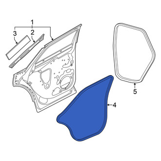 Audi OE - Rear Right Outer Door Seal