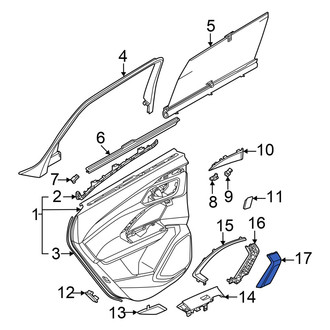 Audi OE - Front Left Door Panel Handle Cover
