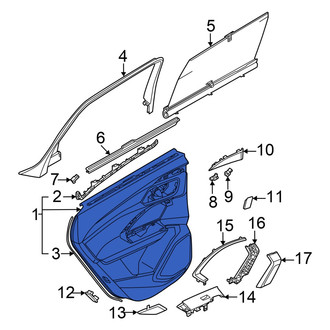 Audi OE - Front Left Inner Door Interior Trim Panel