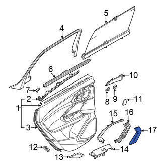 Audi OE - Rear Right Door Panel Handle Cover