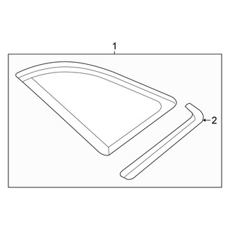 Audi OE - Quarter Panel - Glass (GUB Body Code)